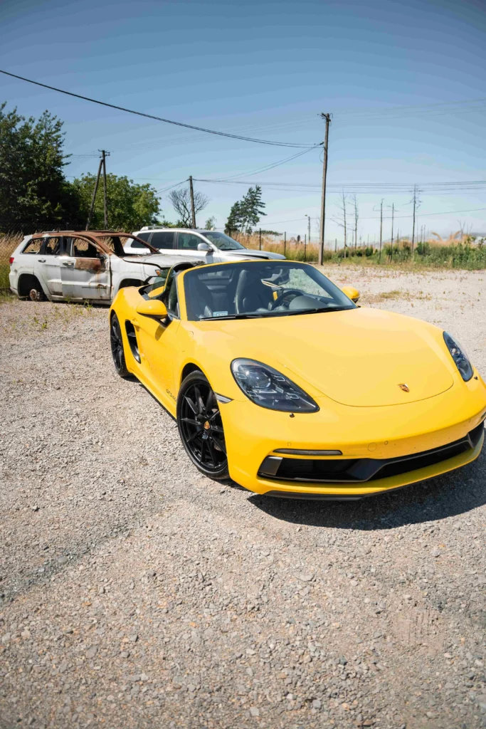 porsche 718 boxter ochronione folią w bear garage krakow